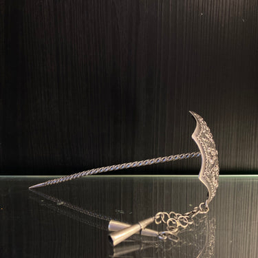 Yaja – handcrafted 92.5 sterling silver hair pin by My Motifs