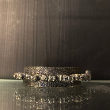 Hrita – handcrafted 92.5 sterling silver bangle by My Motifs, view 5