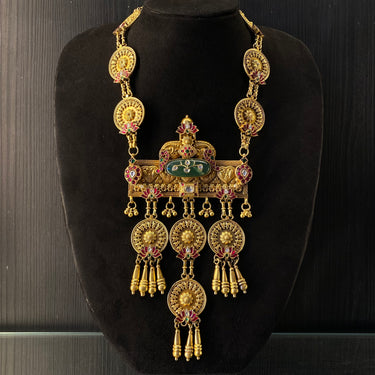 Kasit – handcrafted gold-tone 92.5 sterling silver necklace by My Motifs