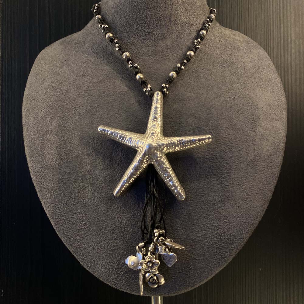 Amnaya – handcrafted 92.5 sterling silver necklace by My Motifs