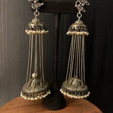Prin – handcrafted 92.5 sterling silver earrings by My Motifs, view 3