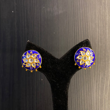 Sahaa – handcrafted gold-tone 92.5 sterling silver earrings by My Motifs