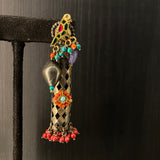 Anakaa – handcrafted dual-tone 92.5 sterling silver earrings by My Motifs, view 2