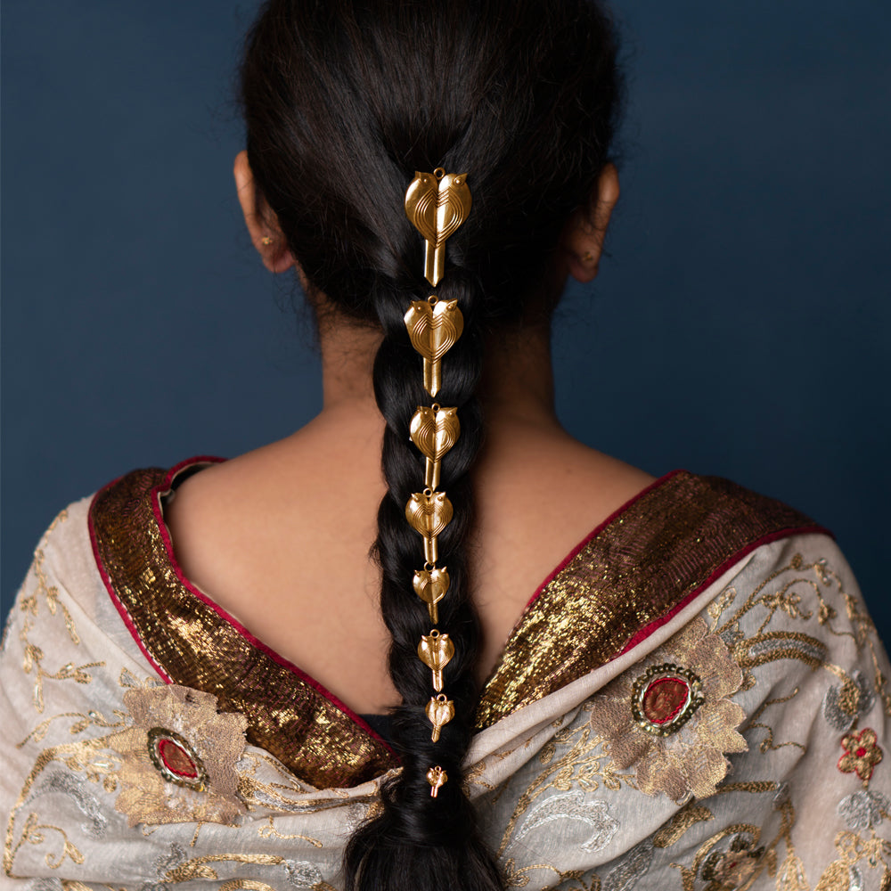 Kaya – handcrafted 92.5 sterling silver hair pin by My Motifs