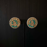Agasti – handcrafted gold-tone 92.5 sterling silver earrings by My Motifs