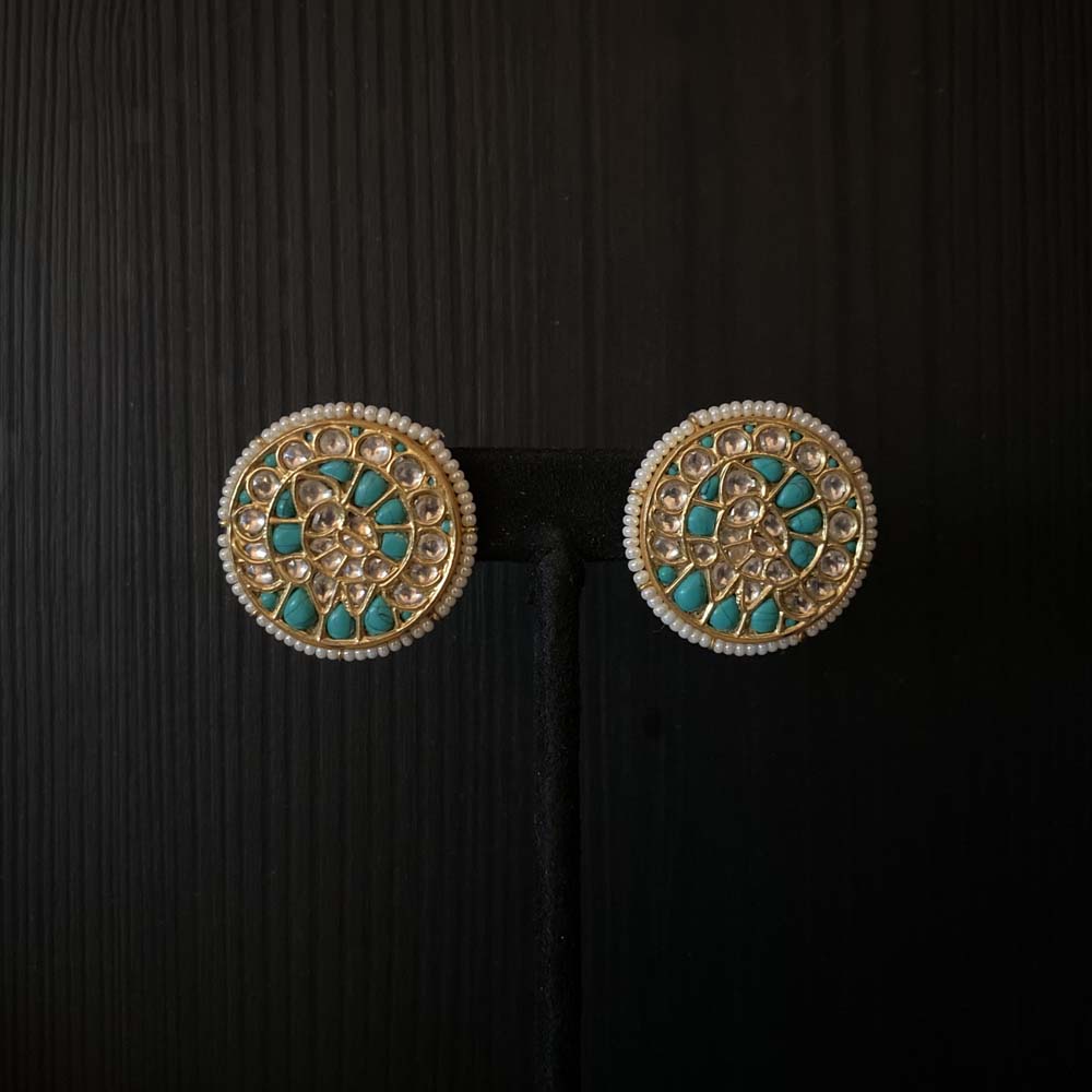 Agasti – handcrafted gold-tone 92.5 sterling silver earrings by My Motifs