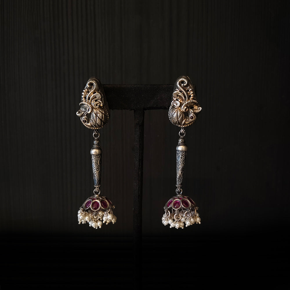 Mahn – handcrafted 92.5 sterling silver earrings by My Motifs
