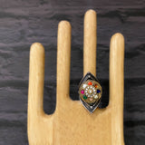 Navratna Ring – handcrafted 92.5 sterling silver ring by My Motifs