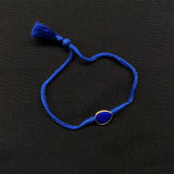 Blue Lapis Stone Rakhi – handcrafted 92.5 sterling silver rakhi by My Motifs