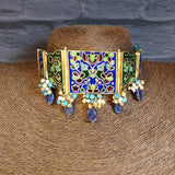 Rangmahal Choker – handcrafted 92.5 sterling silver choker by My Motifs
