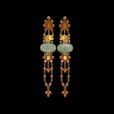 Matsya – handcrafted 92.5 sterling silver earrings by My Motifs