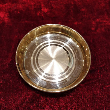 Precious Petite Platter – handcrafted dual-tone 92.5 sterling silver plate by My Motifs