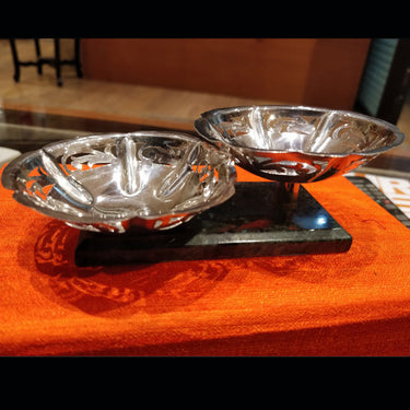 Hi-Low Filigree Bowl Set – handcrafted 92.5 sterling silver bowl set by My Motifs