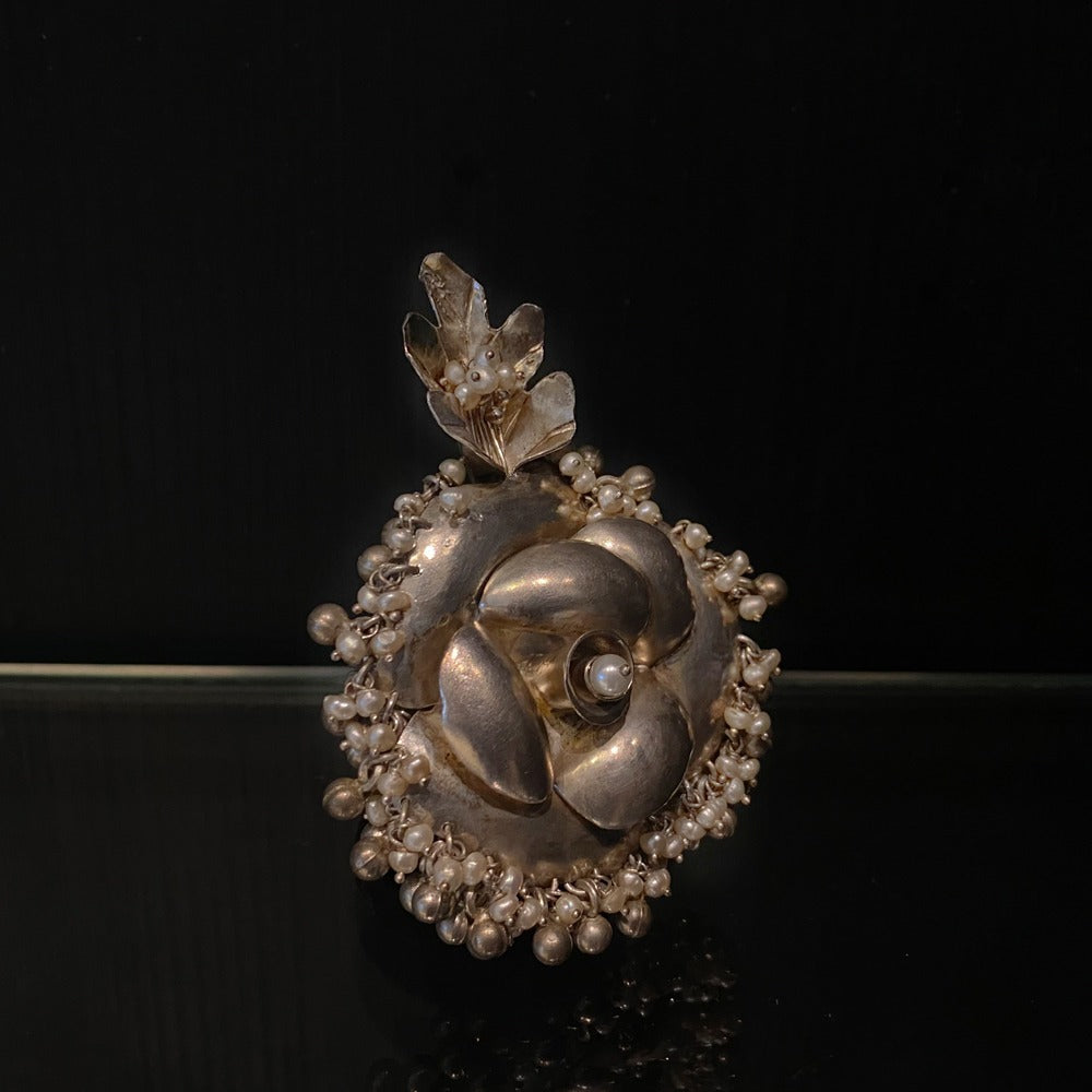 Falika – handcrafted 92.5 sterling silver ring by My Motifs