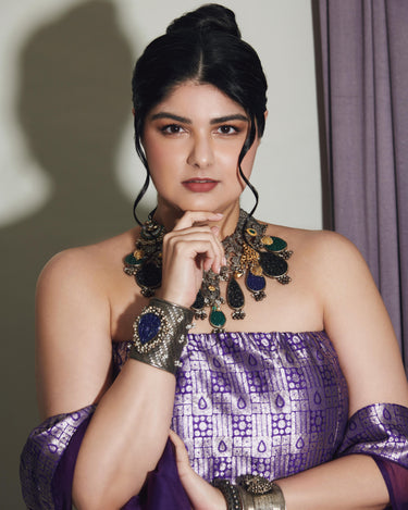 Dhya – handcrafted 92.5 sterling silver kada by My Motifs, view 2