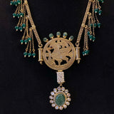 Ikira – handcrafted gold-tone 92.5 sterling silver necklace by My Motifs, view 2