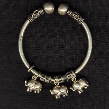 Elephant Charm Kids Rakhi – handcrafted 92.5 sterling silver rakhi by My Motifs