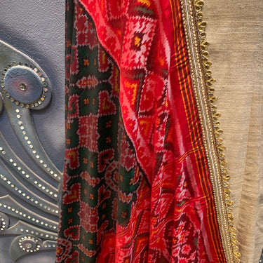 Atsav double ikat dupatta, view 7 - My Motifs