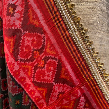 Atsav – handwoven Double Ikat dupatta by My Motifs, view 2