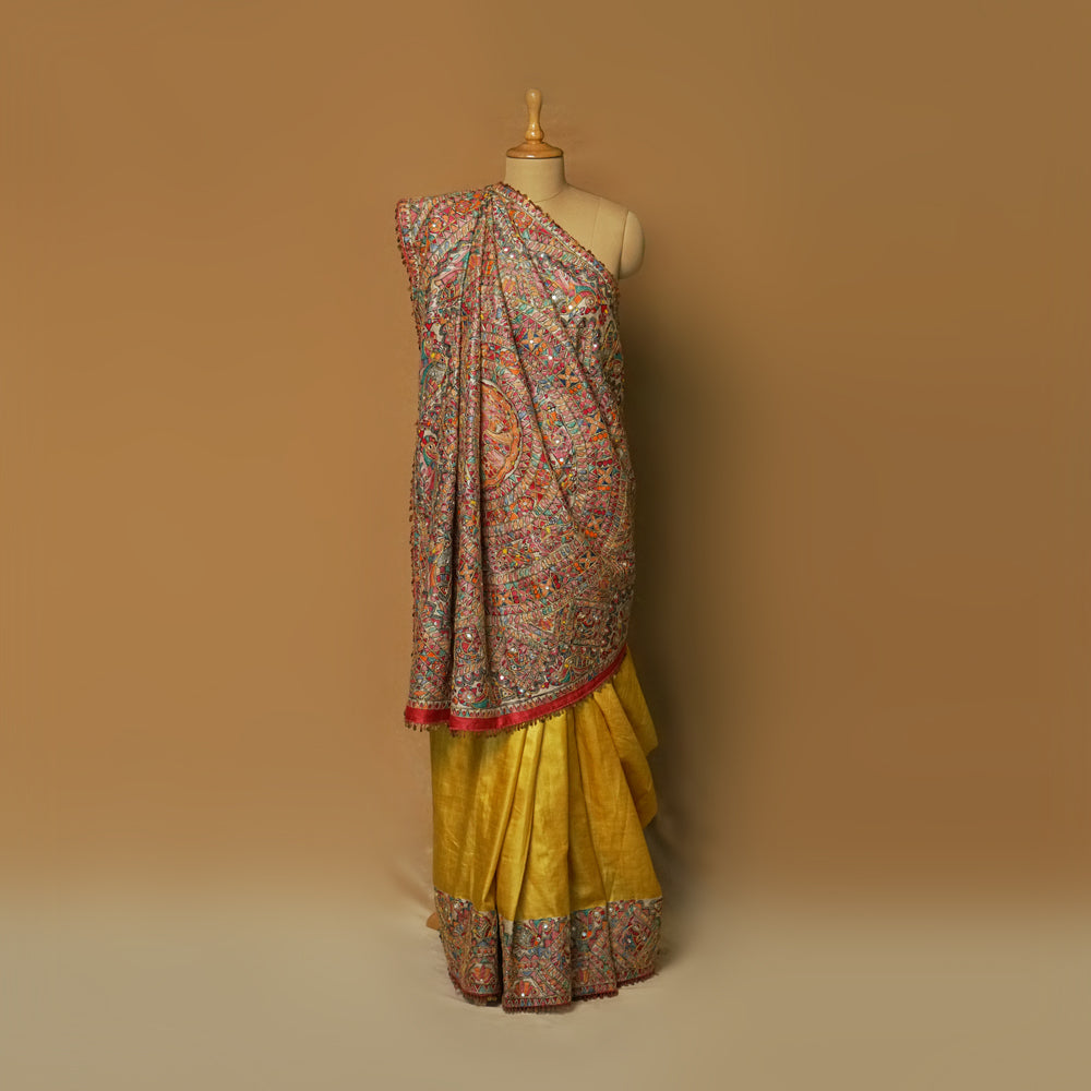 Usra Madhubani zari saree - My Motifs