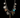 Silver Charmed Necklace With Multicolour Pendant