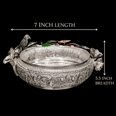 Avira – handcrafted 92.5 sterling silver centrepiece by My Motifs, view 6