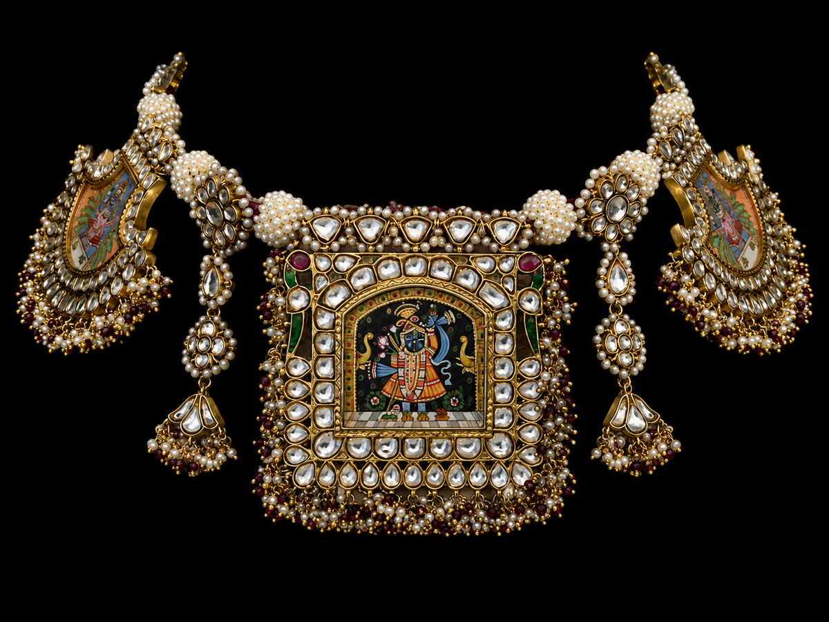 Chitrika – handcrafted 92.5 sterling silver necklace by My Motifs