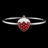 Kids Strawberry Bracelet – handcrafted 92.5 sterling silver bracelet by My Motifs