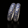 Indigo Meenakari Ethnic Bangles – handcrafted 92.5 sterling silver bangles by My Motifs