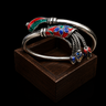 Vibrant Unique Enamel Drop Bracelet – handcrafted 92.5 sterling silver bracelet by My Motifs