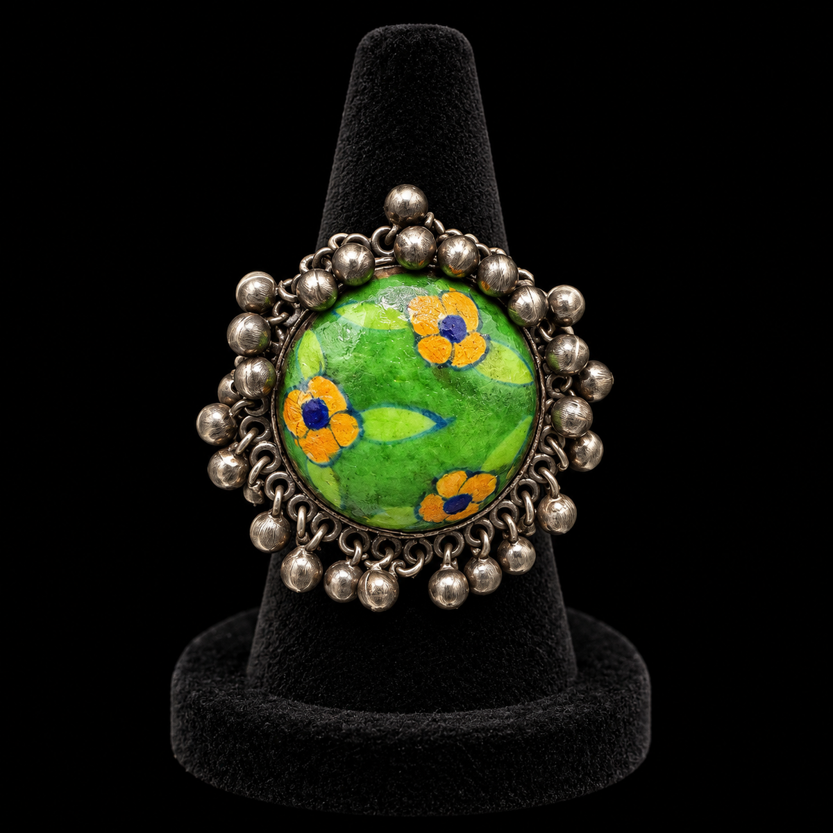 Harit – handcrafted 92.5 sterling silver ring by My Motifs