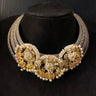 Strawberry Quartz and Pearl Necklace – handcrafted 92.5 sterling silver necklace by My Motifs