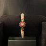 Rajh – handcrafted gold-tone 92.5 sterling silver bangle by My Motifs