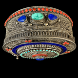 Mandala 925 sterling silver clutch, view 2 - My Motifs