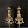 Intricate Geometric Silver Earrings – handcrafted 92.5 sterling silver earrings by My Motifs