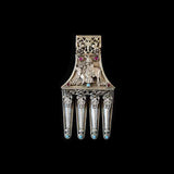 Uniquely Shaped Lord Krishna Pendant – handcrafted 92.5 sterling silver pendant by My Motifs