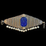 Lapis Stone Statement Bracelet – handcrafted 92.5 sterling silver bracelet by My Motifs