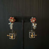 Aloka – handcrafted dual-tone 92.5 sterling silver earrings by My Motifs