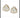 Ameera Gold Earrings handcrafted silver earrings with Gold, Magnificent