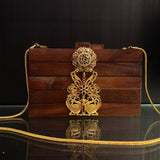 Grava – wooden bag with gold-tone silver frame by My Motifs