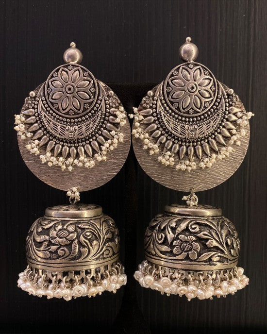 Advay – handcrafted 92.5 sterling silver earrings by My Motifs