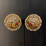 Udatri – handcrafted gold-tone 92.5 sterling silver earrings by My Motifs