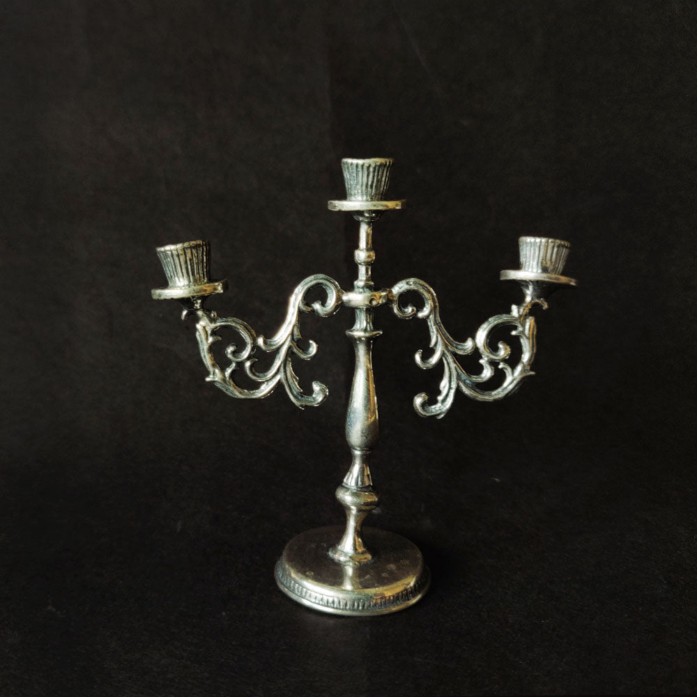 Three Way Candle Stand – handcrafted 92.5 sterling silver candle stand by My Motifs