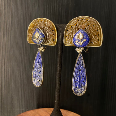 Agner – handcrafted 92.5 sterling silver earrings by My Motifs, view 2