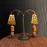 Anada – handcrafted gold-tone 92.5 sterling silver earrings by My Motifs