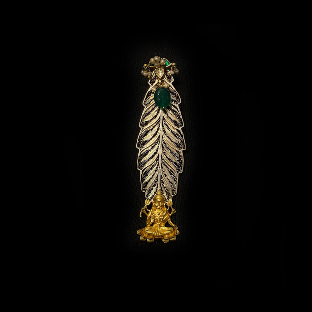 Goddess Laxmi Pendant – handcrafted 92.5 sterling silver pendant by My Motifs