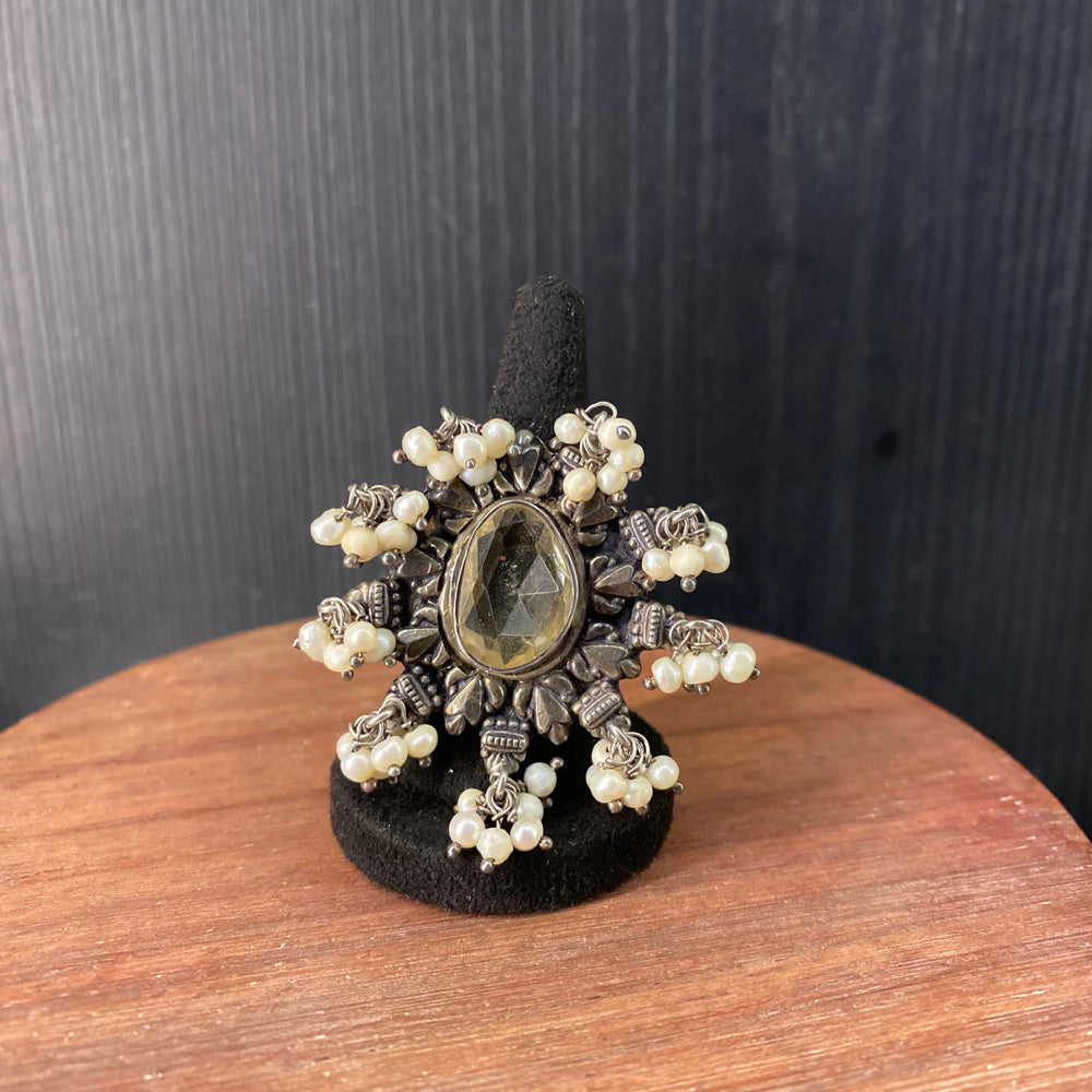 vardha – handcrafted 92.5 sterling silver ring by My Motifs