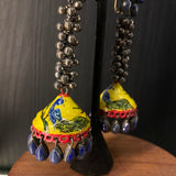 Alik – handcrafted 92.5 sterling silver earrings by My Motifs, view 3