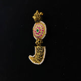 Srksa – handcrafted dual-tone 92.5 sterling silver pendant by My Motifs, view 2