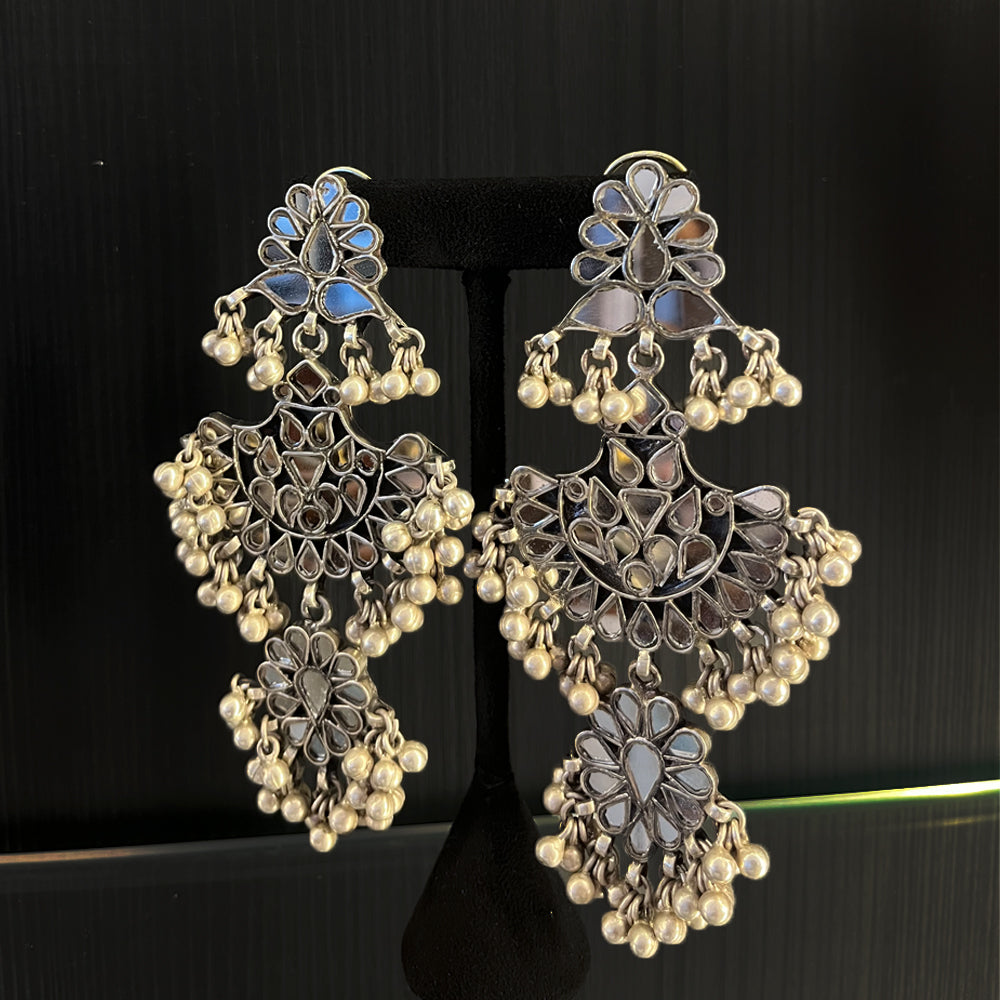 Arasa – handcrafted 92.5 sterling silver earrings by My Motifs